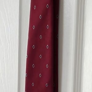 Yves Saint Laurent Red Diamond Pattern Tie